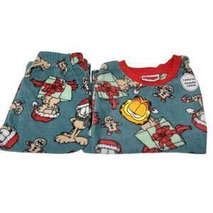 Nickelodeon Garfield Christmas Pajama Set Kids Size 6 Two Piece Holiday PJs